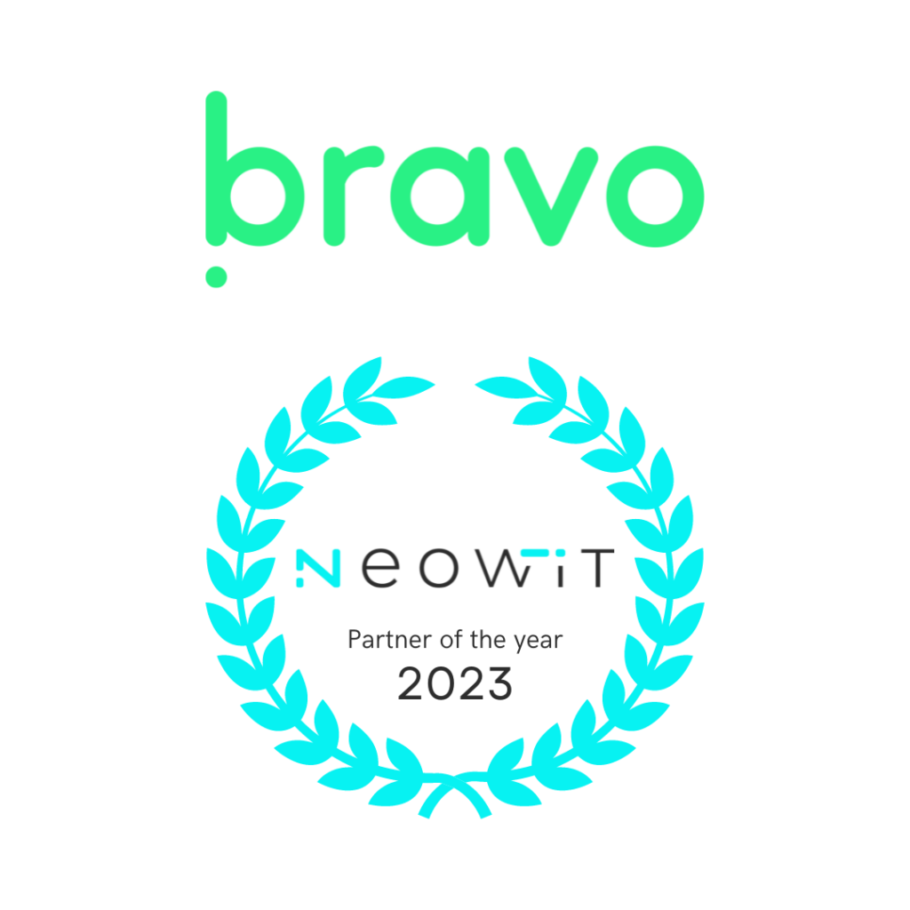 et bilde om viser at bravo vant partner of the year fra neowit i 2023